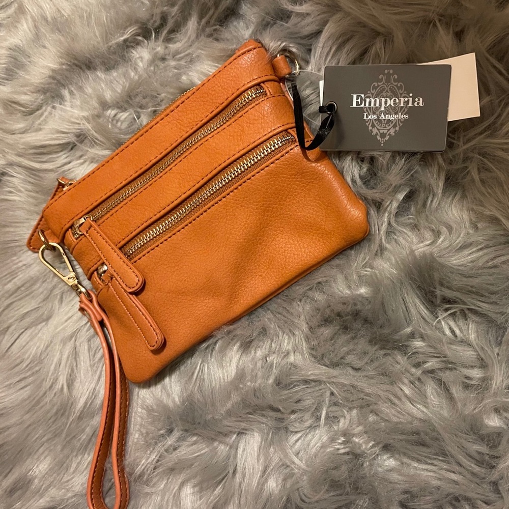 Emperia vegan leather clutch/crossbody